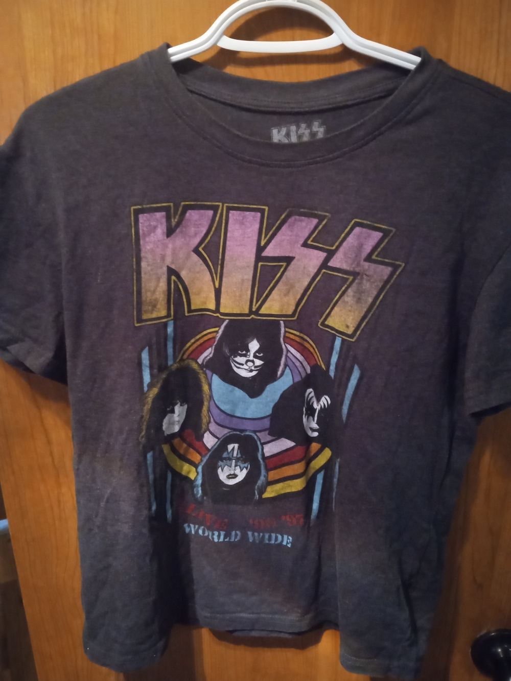 KISS Graphic Tee in Charcoal Black